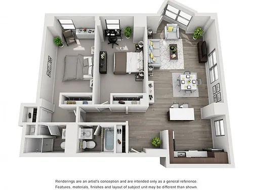 Floor plan 2bd 2ba