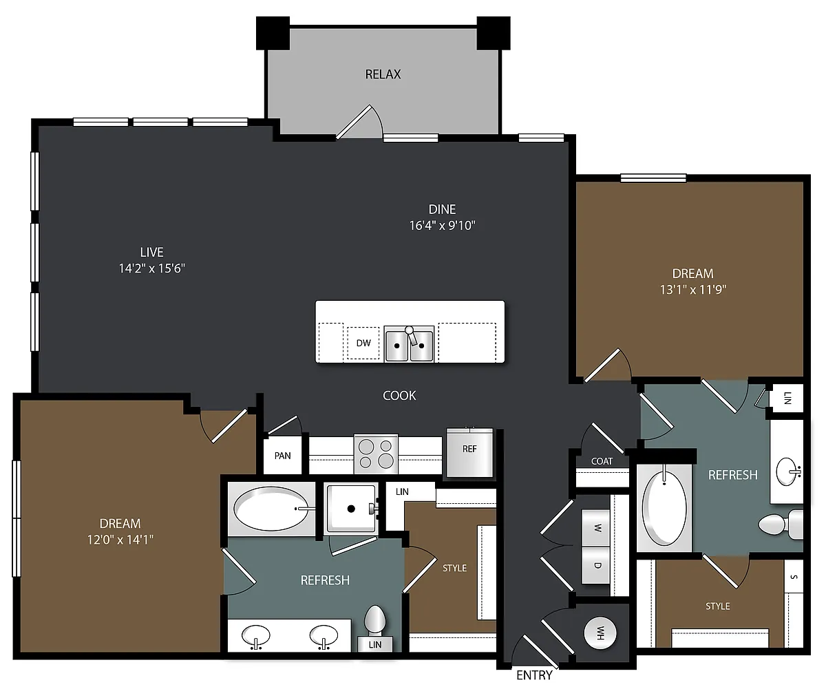 Floor plan B3 W