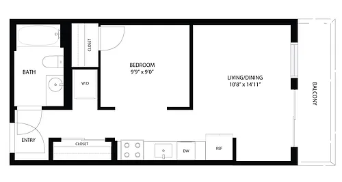 Floor plan Studio - U1
