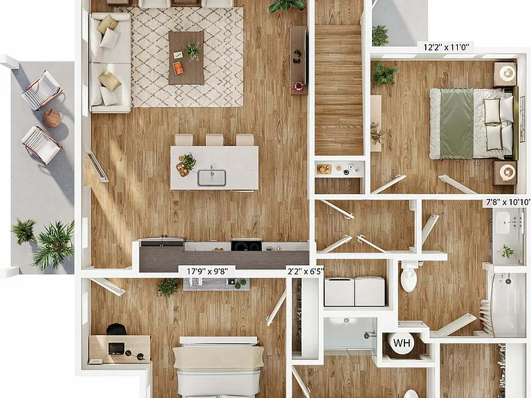 Explore this contemporary apartment layout, perfect for stylish and functional living. Explore this contemporary apartment layout, perfect for stylish and functional living.