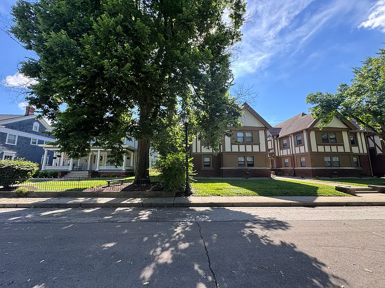 View from the West. Walkable tree lined streets.