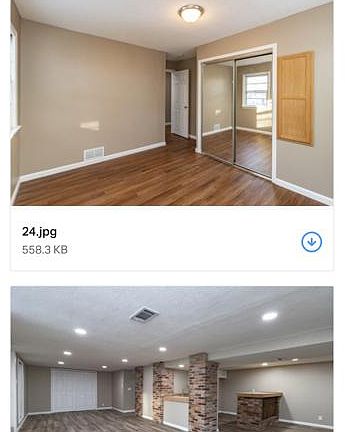 Bedroom 2 in main leval and living room in the basement