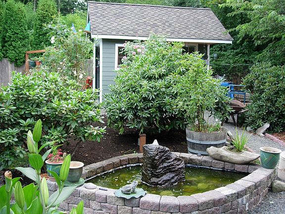 Pond and Garden Cottage