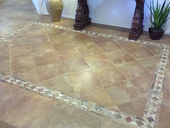 Entry Way with Tile Inlay
