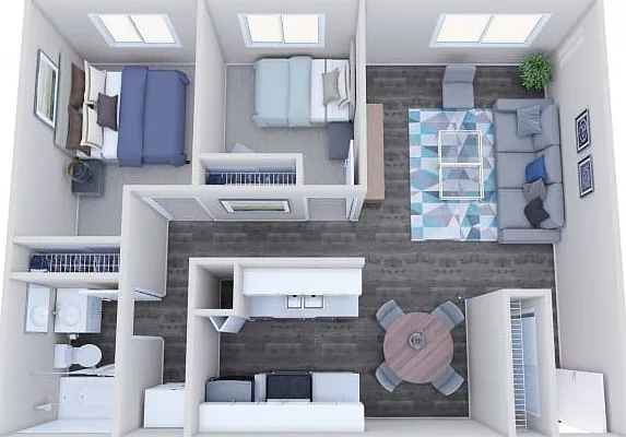 2x1 Classic Floor Plan 2x1 Classic Floor Plan