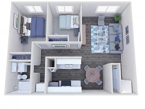 Floor plan 2x1 Renovated