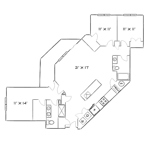Floor plan Design 3C