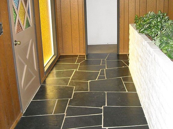 Slate entryway