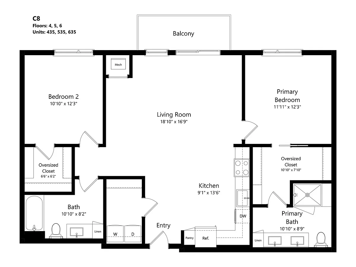 Floor plan C8