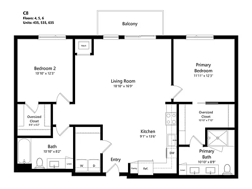 Floor plan C8