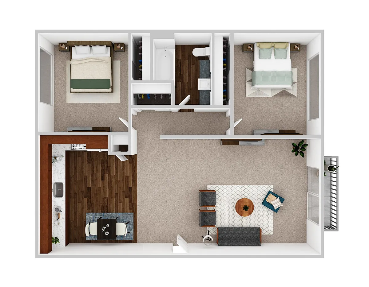 Floor plan 2 Bedroom