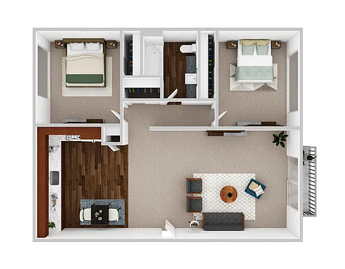 Floor plan 2 Bedroom