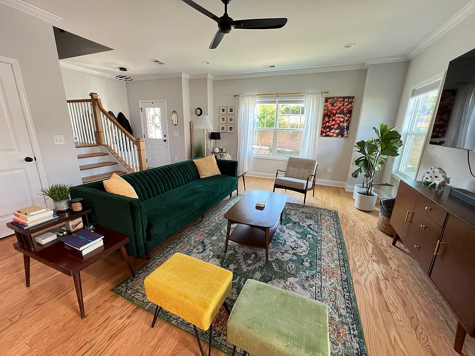 Living room - large closet next to stairs