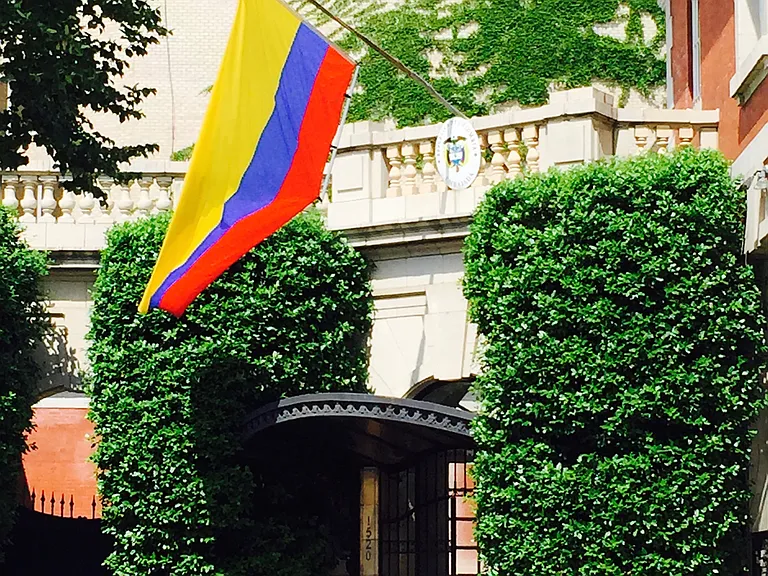 Embassy neighborhood.