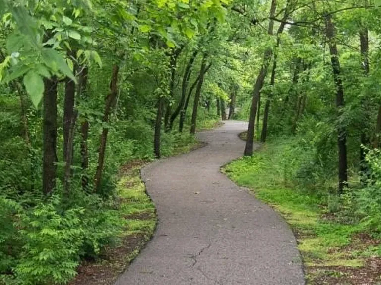 Just a short walk to the Ozarks Greenway Trail.