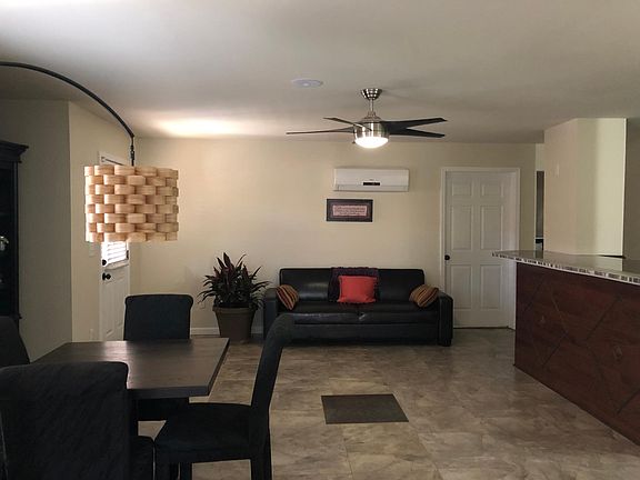 Living/dining area and breakfast bar