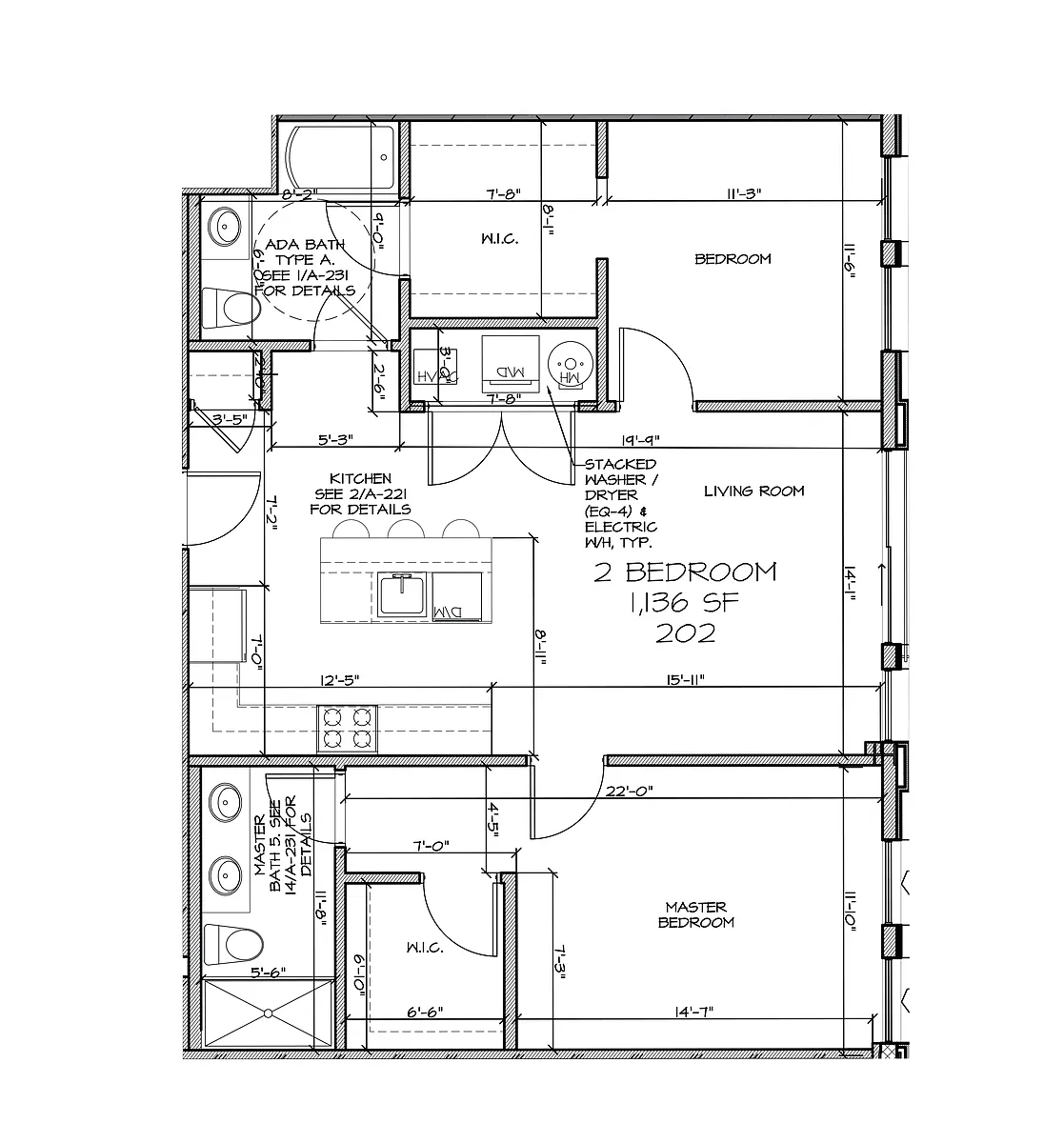 Floor plan 2BR2BAA