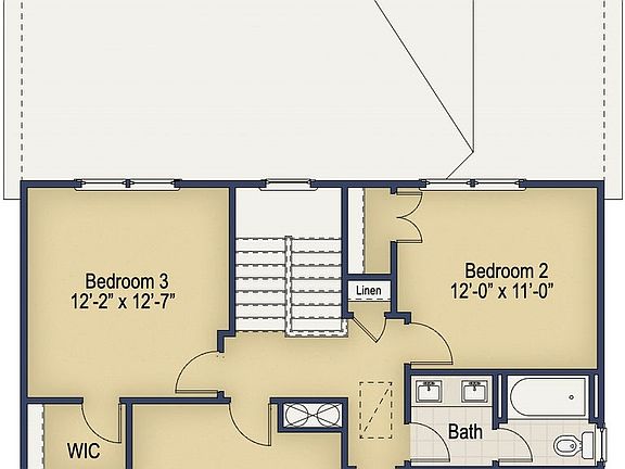 Second Floor w Double Vanity Sink
