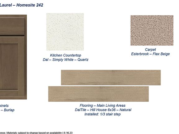 Images are for general reference. Materials subject to change based on availability