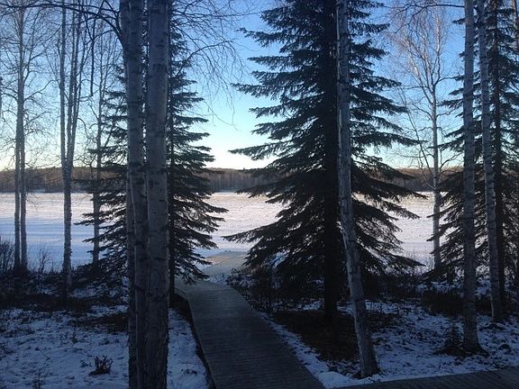 Winter view of lake