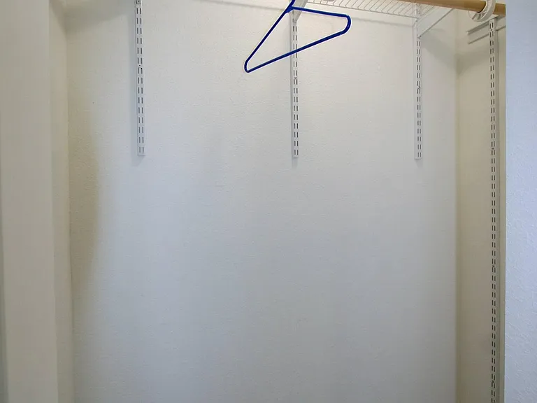 Bedroom closet, adjustable, lots of storage space