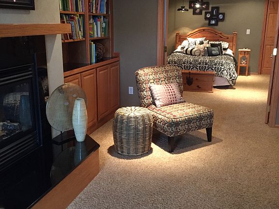 Fireplace with granite