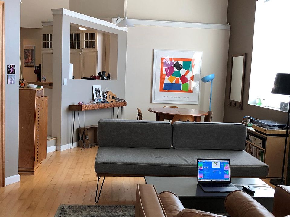 Open living/dining area