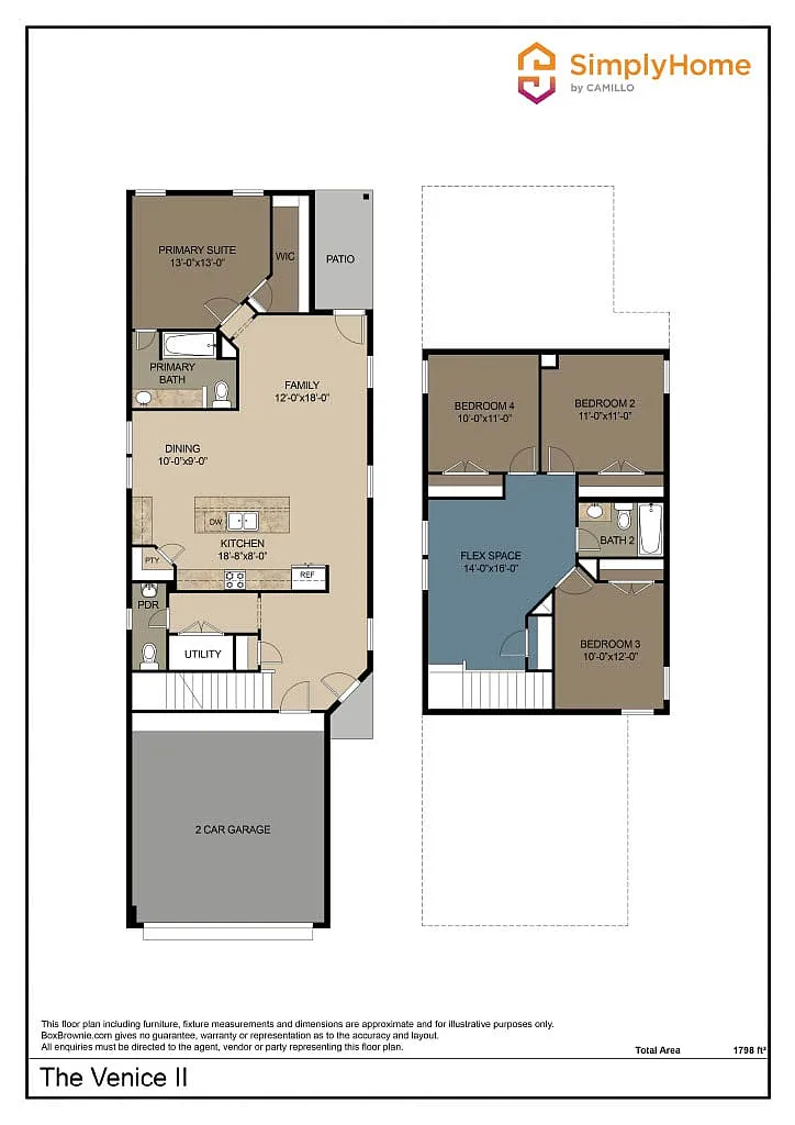 Venice II Floorplan Venice II Floorplan - 2318 Applewhite Mdw