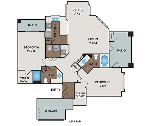 Floor plan Cobblestone/Topaz