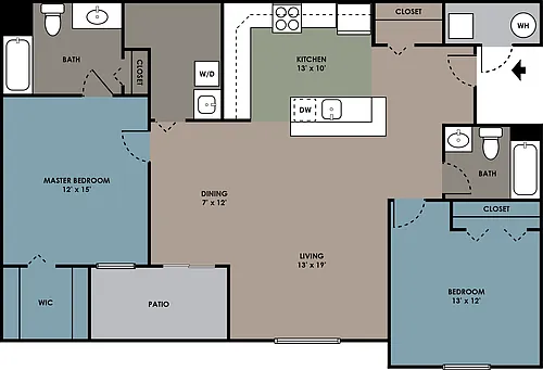Floor plan 2 Bedroom
