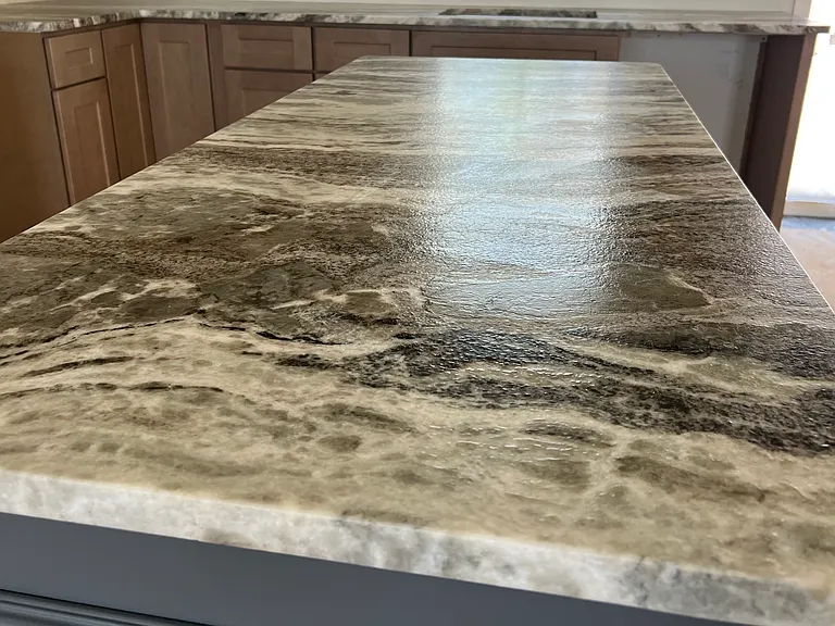 Leathered granite countertops