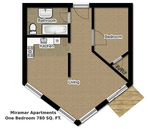 Floor plan 1X1