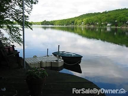 Wooden Deck with floating dock.