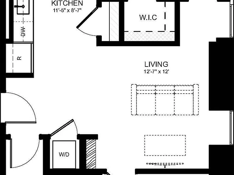 Explore this chic and practical urban living layout, thoughtfully designed for modern comfort. Explore this chic and practical urban living layout, thoughtfully designed for modern comfort.