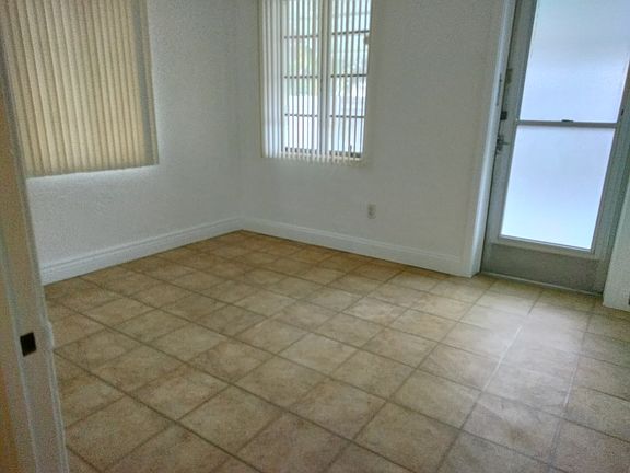 Bedroom and back door