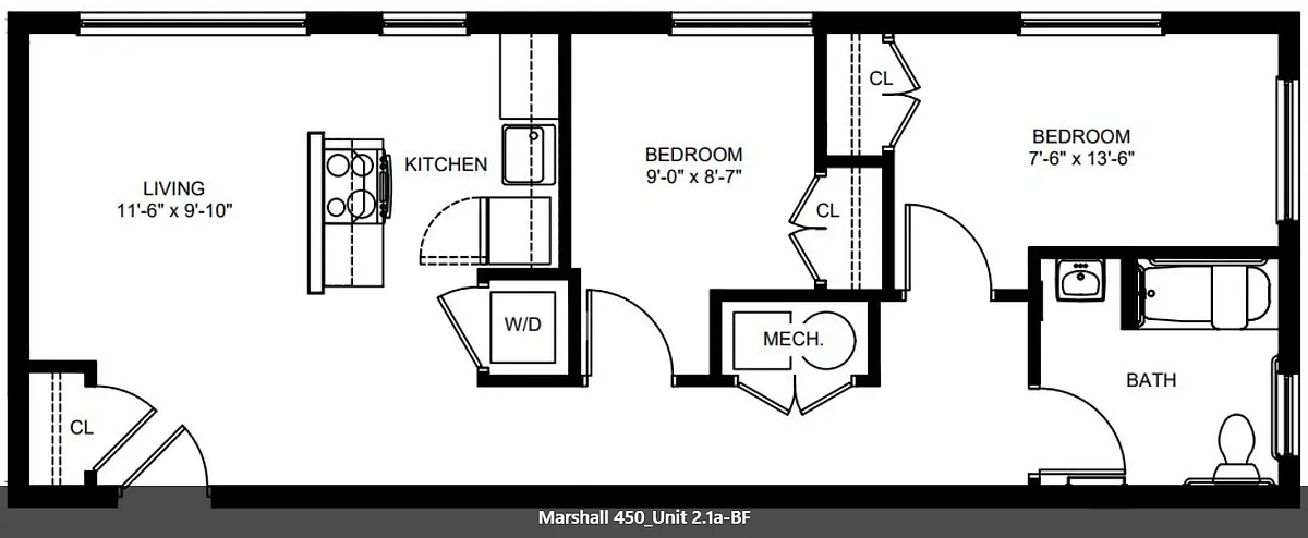 Floor plan Marshall Heights