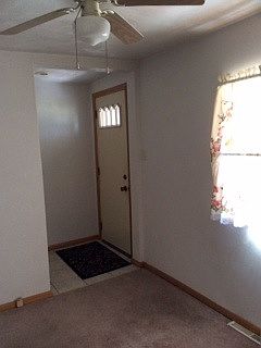 Front entry to dining area