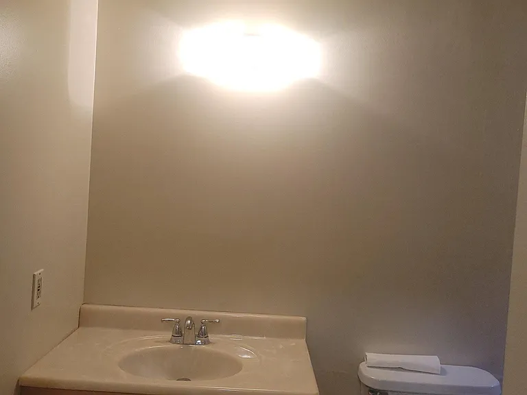 Bathroom vanity and light