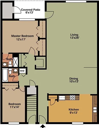 Floor plan 2 Bedroom
