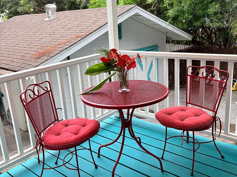 seating area outside the 3rd bedroom