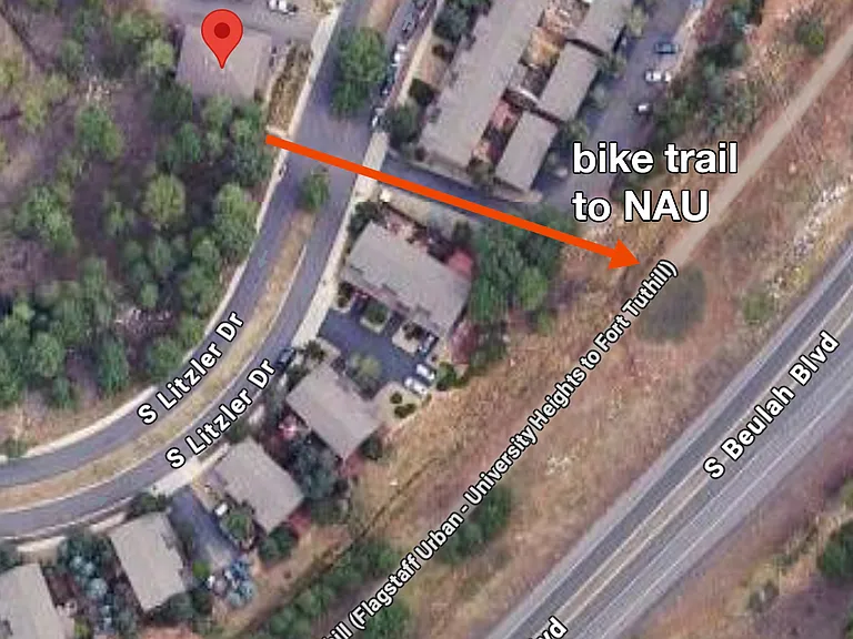 close proximity to NAU bike path