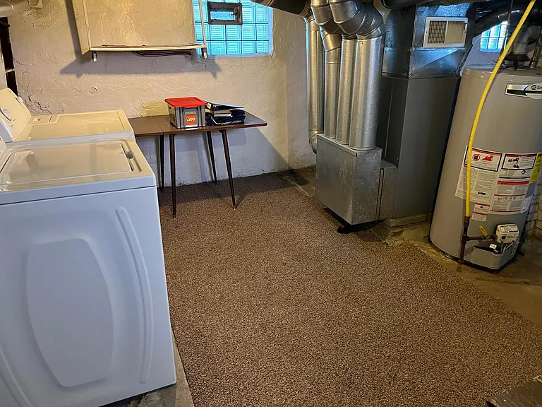 Washer and Dryer in Basement area
