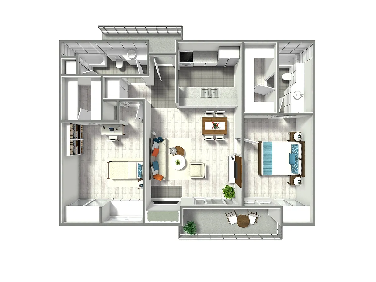 Floor plan 2 Bedroom