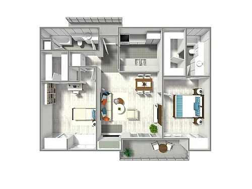 Floor plan 2 Bedroom