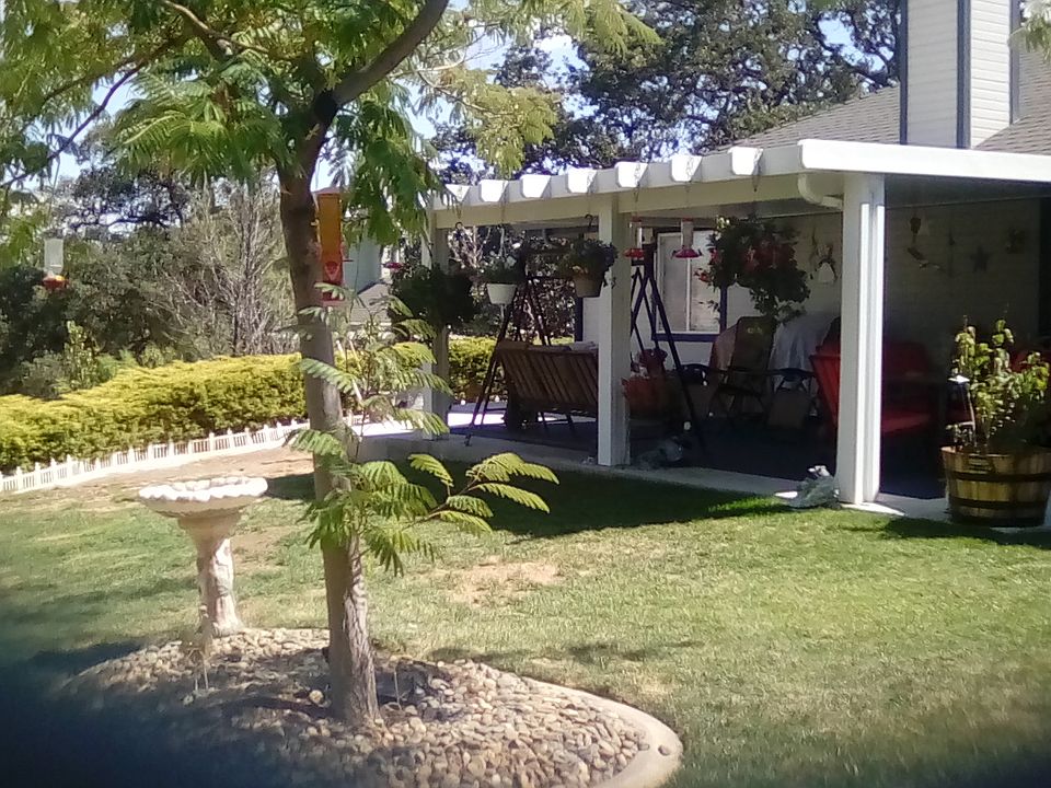 Large patio and yard. for entertaining