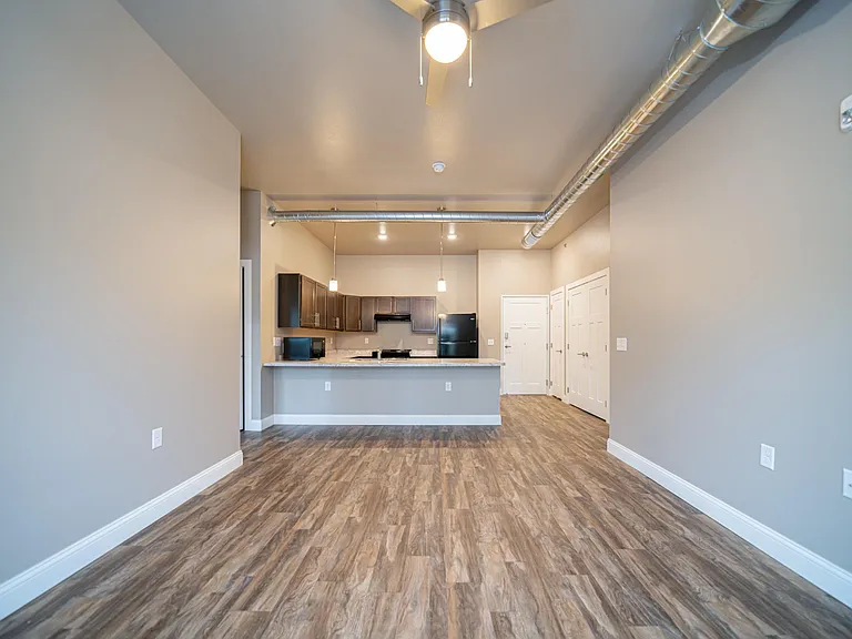 The Artesian: Living Room and Kitchen