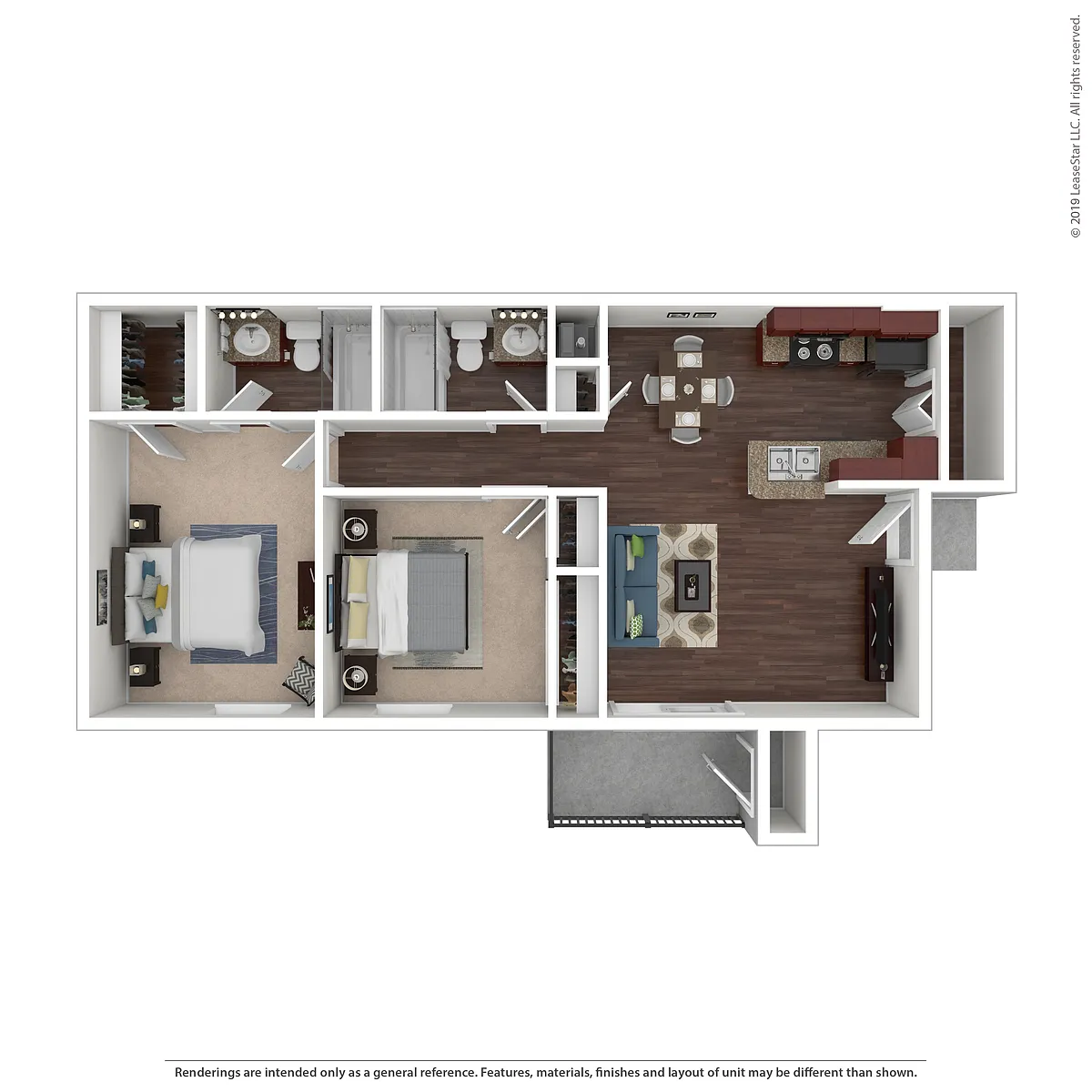 Floor plan 2x2 - Sound