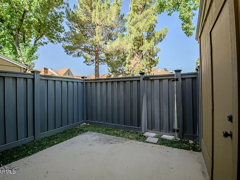 All cemented private patio.