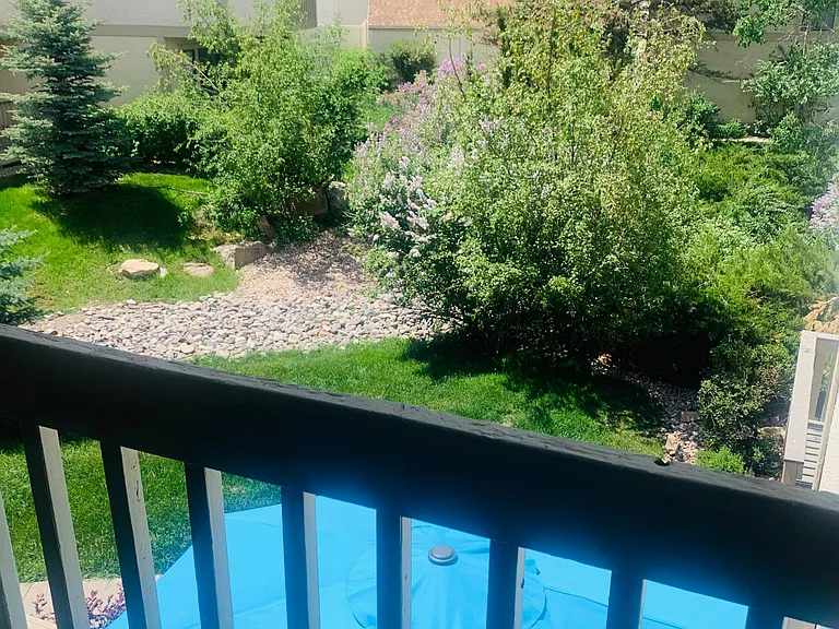 Second floor balcony views of Park City Mountain Resort.