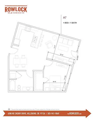Floor plan 1X1 A7